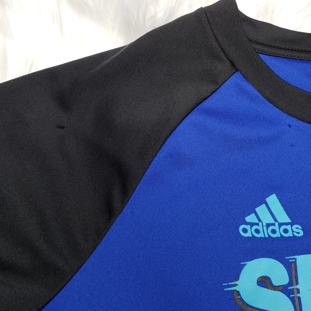 Boys Adidas Climalite Short Sleeve Shirt | Size 7x - Picture 3 of 6